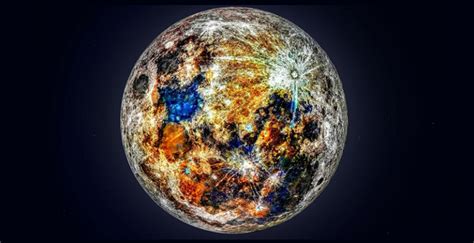 Una Imagen Muestra Los Colores Ocultos De La Luna National Geographic