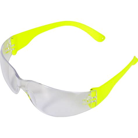 Uci Java Clear Lens Safety Glasses With Hi Vis Arms I907 Hvy Uk