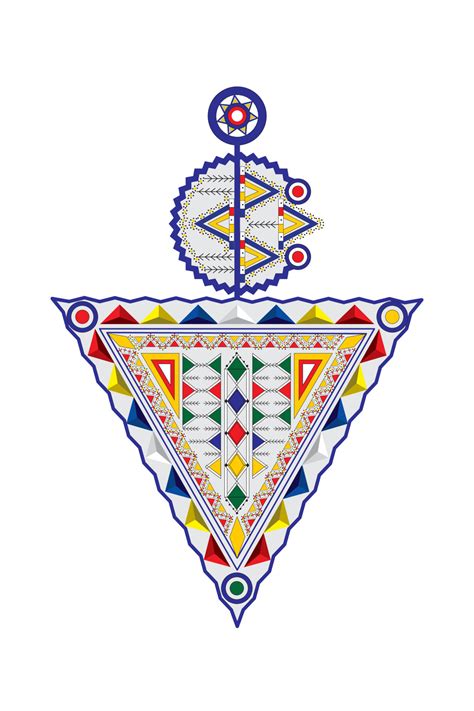 Tazerzit Vector Illustration The Symbol Of Moroccan Berber Jewelry