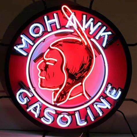 Everything Neon Mohawk Gasoline Neon Sign 24 Tall X 24 Wide X 4