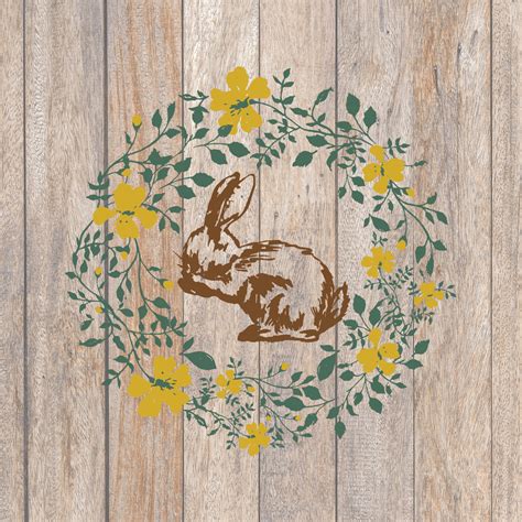 Bunny Wreath Easter Svg File Everyday Party Magazine