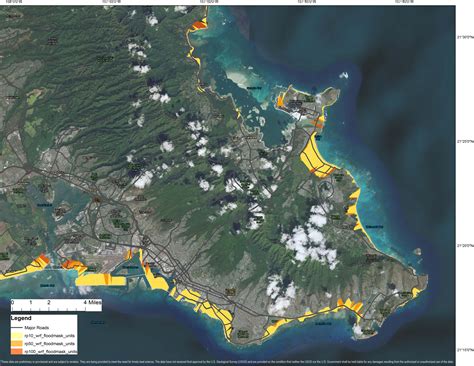 Southeast Oahu Flood Zones U S Geological Survey
