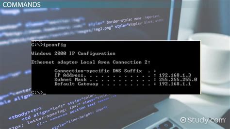 Networking Command Line Tools Types Uses Lesson Study Com