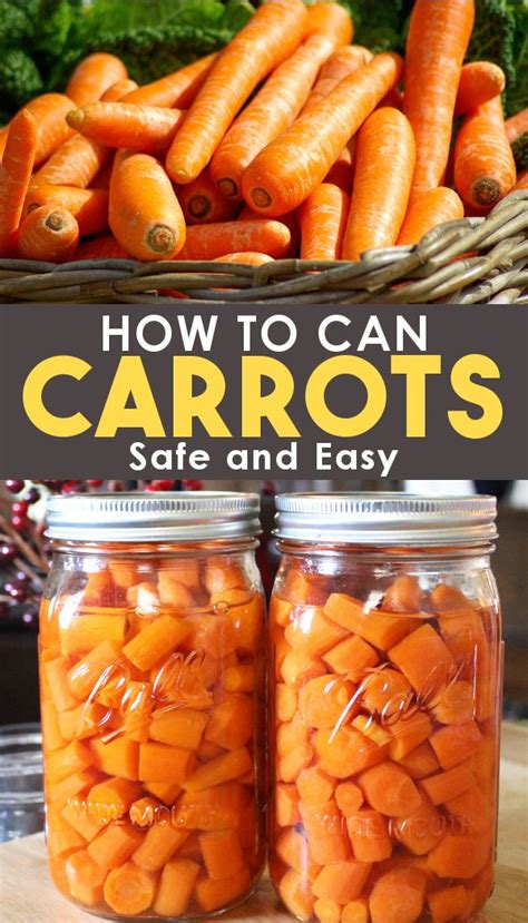 How To Can Carrots Recipe Canning Recipes Can Carrots Canning