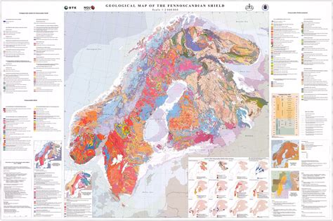 Geological Map Of The Fennoscandian Shield Scienzegeologichepage Natura