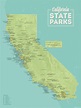 California State Parks Map 18x24 Poster - Best Maps Ever