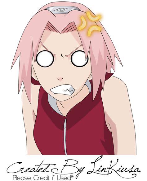 Sakura Angry Face By Linkiusa On Deviantart