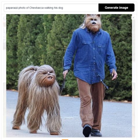 Paparazzi Photo Of Chewbacca Walking His Dog Rweirddalle