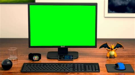 Download Free Green Screen Desktop Monitor Chroma Key For Youtube And