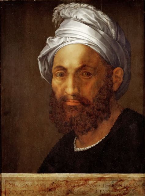 Giuliano Bugiardini Portrait Of Michelangelo 1475 1564 Renaissance
