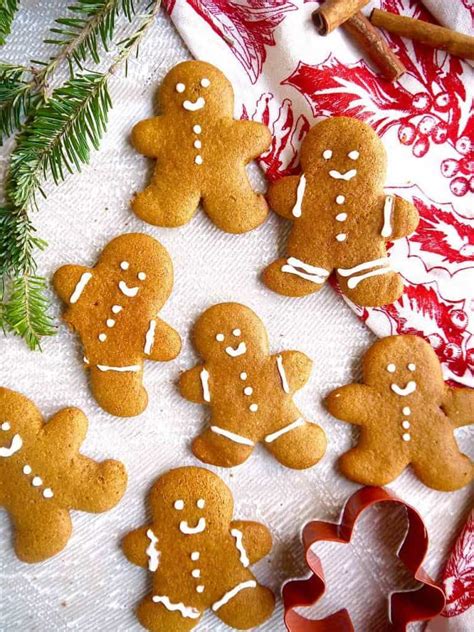 On low speed, beat in flour mixture in thirds. Paleo Almond Flour Gingerbread Men Cookies (GF) | Recipe ...