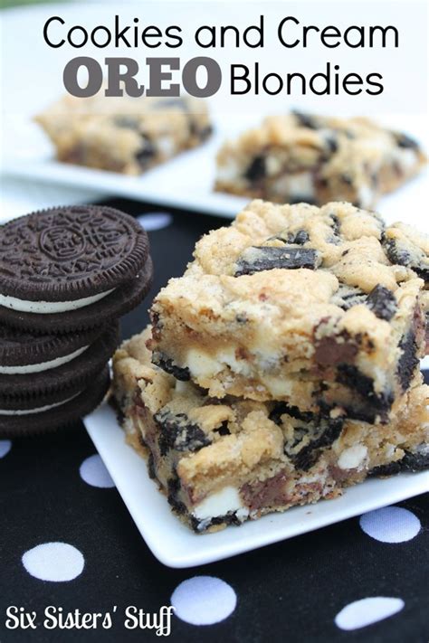 Cookies And Cream Oreo Blondies Recipe My Recipe Magic