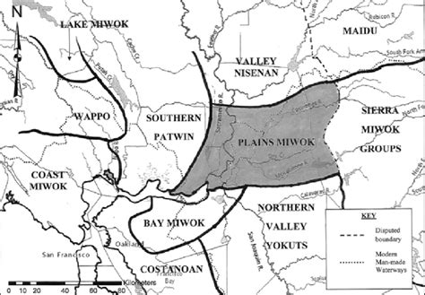 4 Plains Miwok Territory Map Download Scientific Diagram