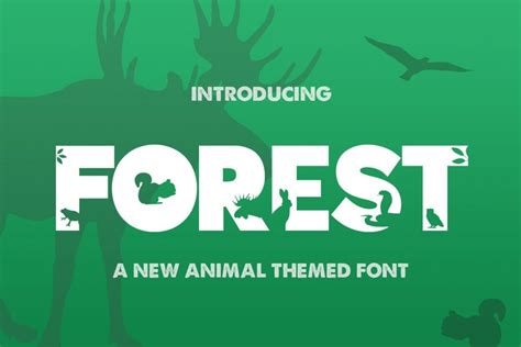 14 Best Zoo Animal Fonts Design Inspiration