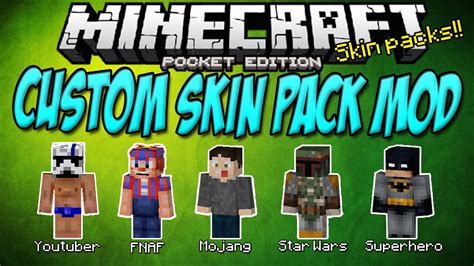 All brands of minecraft are property of mojang ab. [0.11.1] CUSTOM SKIN PACK MOD!! - Minecraft Pocket Edition ...