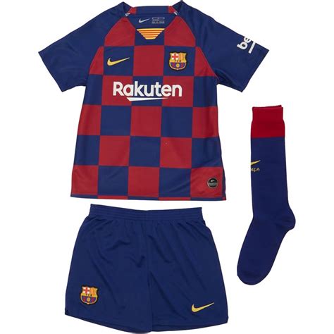 Buy Nike Junior Boys Fcb Barcelona Messi 10 Home Kit Varsity Maizedeep