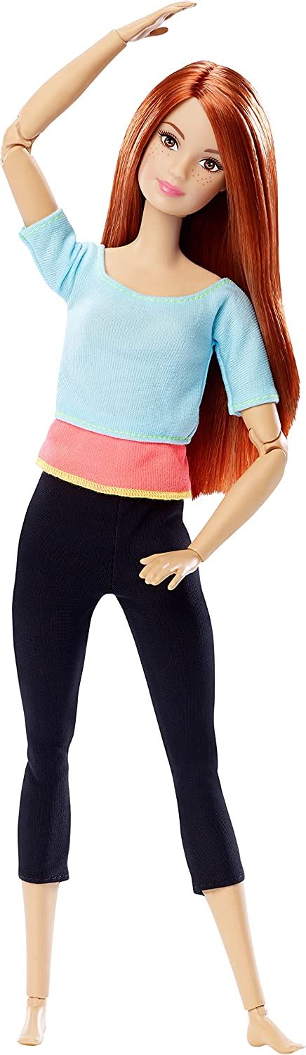 new barbie made to move doll with blonde brunette and ginger hair and freckles uk ebay