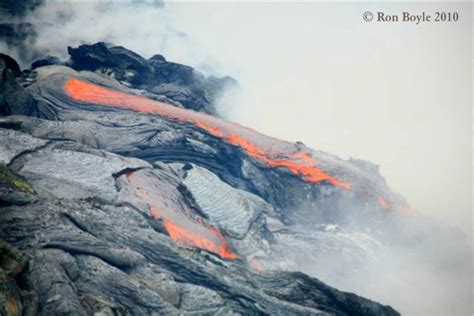 Hawaiian Lava Daily ~ Coastal Plain Lava Field Remains Hot Molten