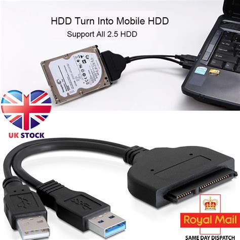 USB To Connect SATA Laptop Hard Disk Drive SSD HDD Adapter Cables Line EBay