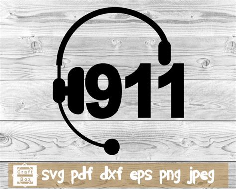 911 Dispatcher Headset Instant Download 911 Cut Files Etsy