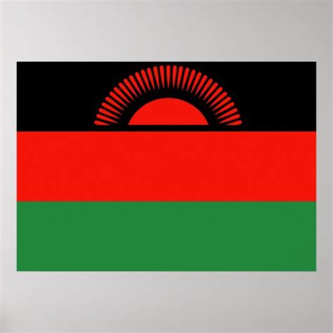 Malawi Flag Poster Zazzle