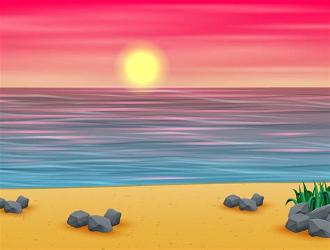 Get Your Artistic Beach View Beach Background Art Images Collection Now