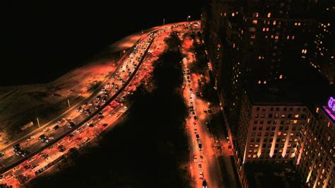 chicago night lake shore drive s turn night time 4k resolution free stock film footage