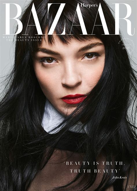 Cover Of Harpers Bazaar Uk With Mariacarla Boscono October 2016 Id