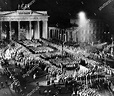 Nazi Stormtroops Parade Through Brandenburg Gate Editorial Stock Photo ...
