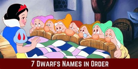 Meet The Enchanting Seven Dwarfs Unveiling 7 Dwarfs Names In Order