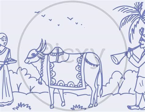 Image Of Sketch Of Outline Editable Illustration Of A Indian