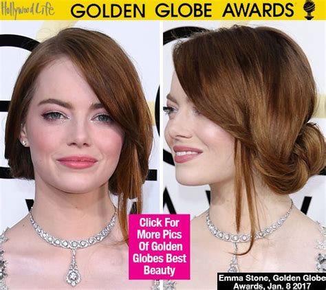 Emma Stone In 2020 Golden Globes Hair Golden Globes 2017 Red Hair