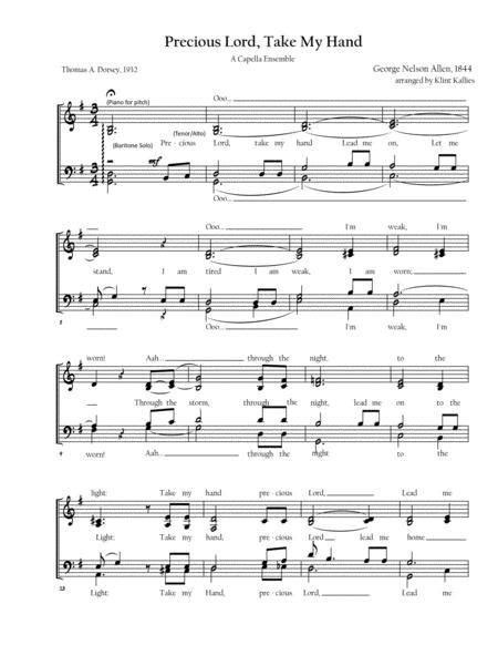 Precious Lord Take My Hand Sheet Music PDF Download Coolsheetmusic Com