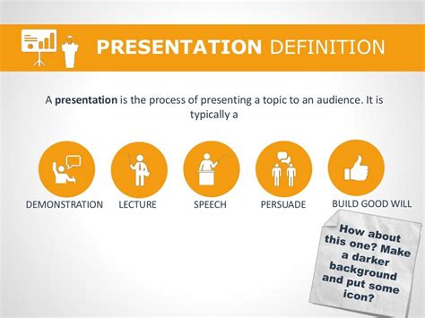 PRESENTATION DEFINITION A presentation is