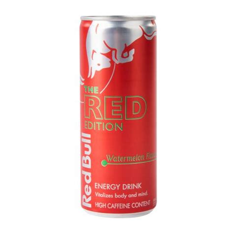 Red Bull Red Edition Watermelon Flavoured Energy Drink 250 Ml Cans Woolworths