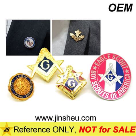 Lapel Pin Manufacturer Custom Metal Masonic Member Badge Tradekorea