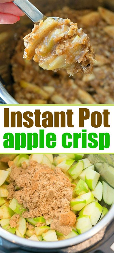 Made with fiber rich oats, almond flour, and honey or maple. Instant Pot apple crisp recipe is amazing! Tastes like ...