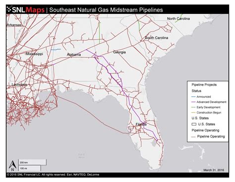 Florida Natural Gas Pipeline Map Printable Maps