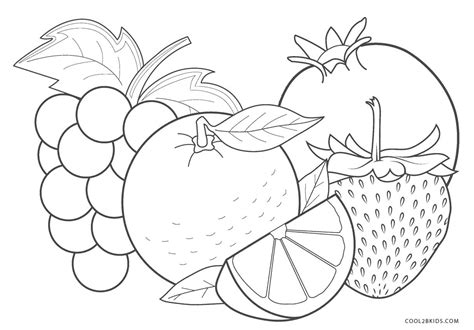 Different types of vegetables coloring page to color, print and download for free along with bunch of favorite fruits and vegetables coloring page for kids. Free Printable Fruit Coloring Pages for Kids
