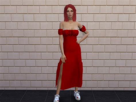 The Sims Resource The Perfect Night Slit Dress