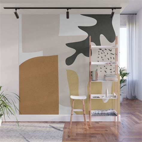 Buy Abstract Shapes 2 Wall Mural By Thindesign Worldwide Shipping