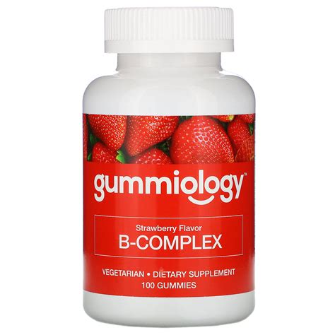 Gummiology Adult B Complex Gummies Natural Strawberry Flavor 100