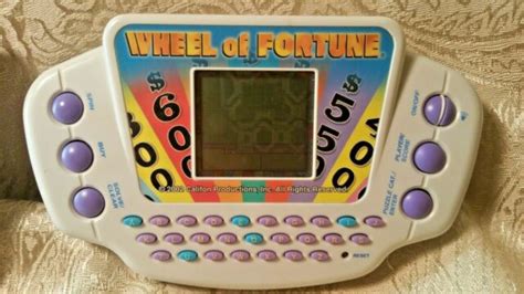 Vintage Hasbro Gaming Wheel Of Fortune Handheld Electronic Game Ebay