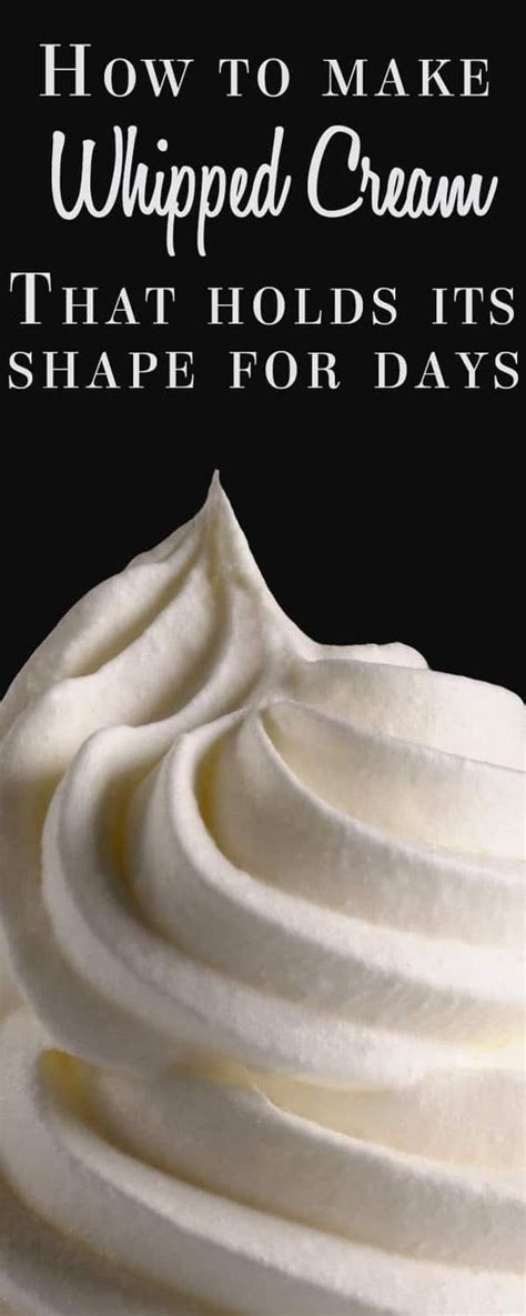 How To Make Stabilized Whipped Cream Stabilized Whipped Cream