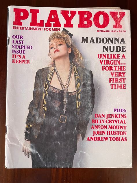 Vintage Playboy September 1985 Madonna Etsy