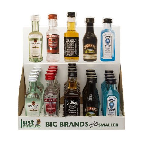 Big Brands Miniature Party Box 20 X 5cl Miniature Alcohol Bottles