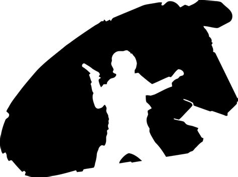 Millenium Falcon Silhouette At Getdrawings Free Download