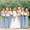 Real Birdy Grey Weddings | Birdy Grey | Blue bridesmaid gowns, Blue ...