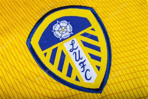 The club was formed in 1919 following the disbanding of leeds city by the football. Leeds United FC Badge on a Shirt - Stock Editorial Photo © chrisdorney #87387384