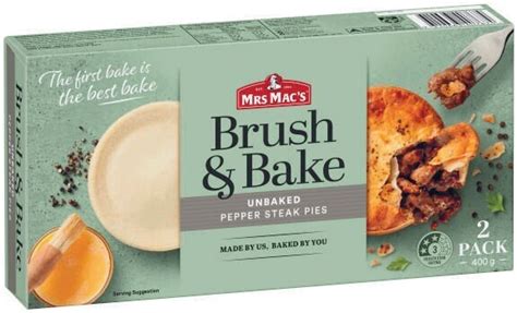 Mrs Macs Brush And Bake Pies 2 Pack 400g Offer At Coles